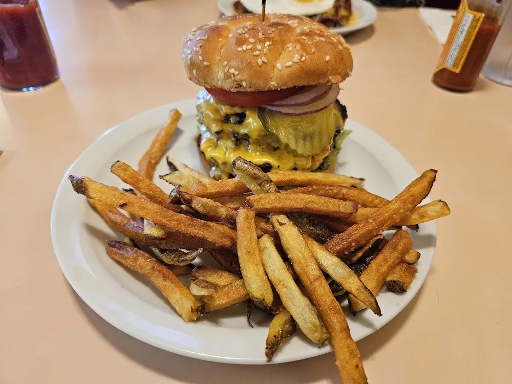 Double Cheeseburger and Fresh Cut Fries